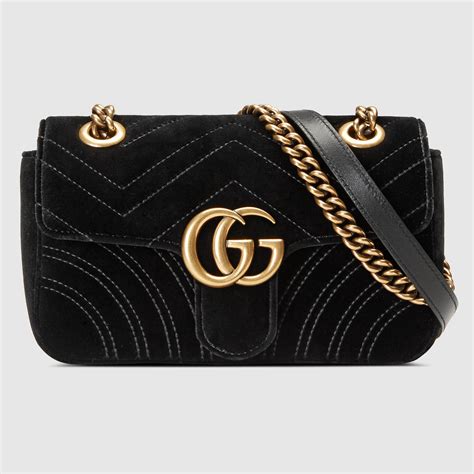 mini gucci velvet bag|gucci marmont belt bag velvet.